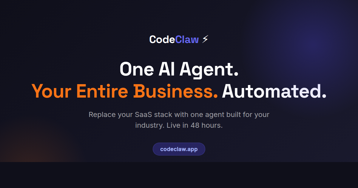 CodeClaw — Custom AI Agents for Solopreneurs & Small Business